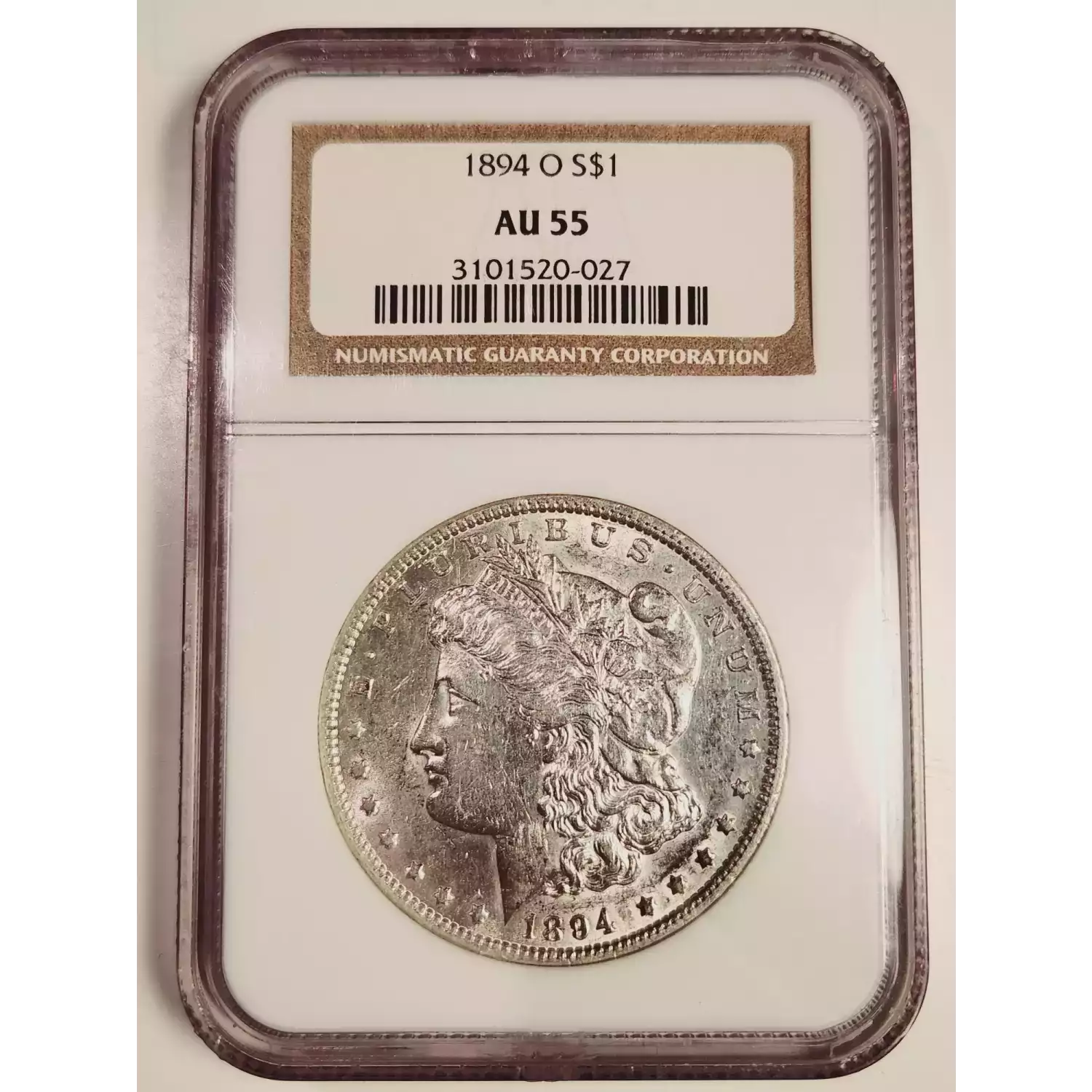 1894 O Morgan Silver Dollar NGC AU 55 Bob Paul Rare Coins