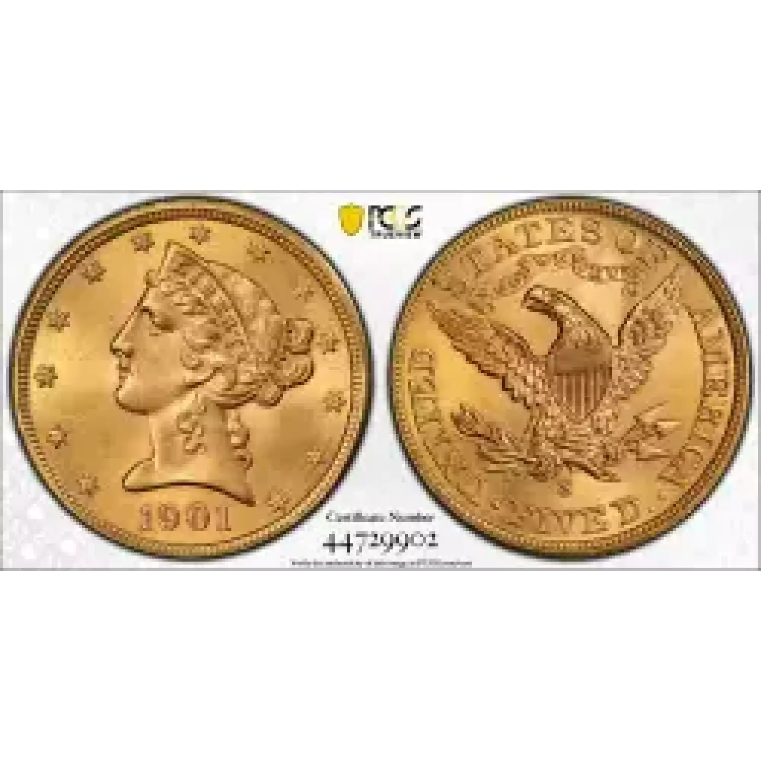 1901 S Gold Half Eagles Liberty Head PCGS MS 64 CAC Bob Paul Rare Coins