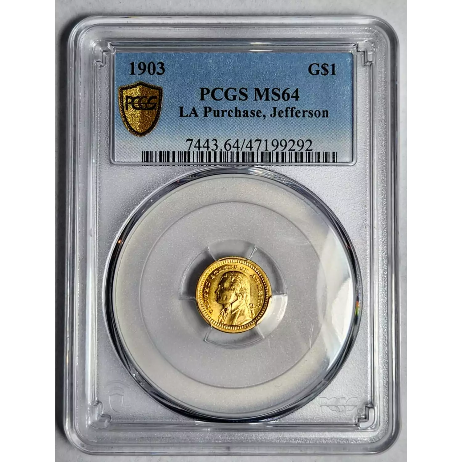 1903 Classic Commemorative Louisiana Purchase Exposition PCGS MS 64 LA