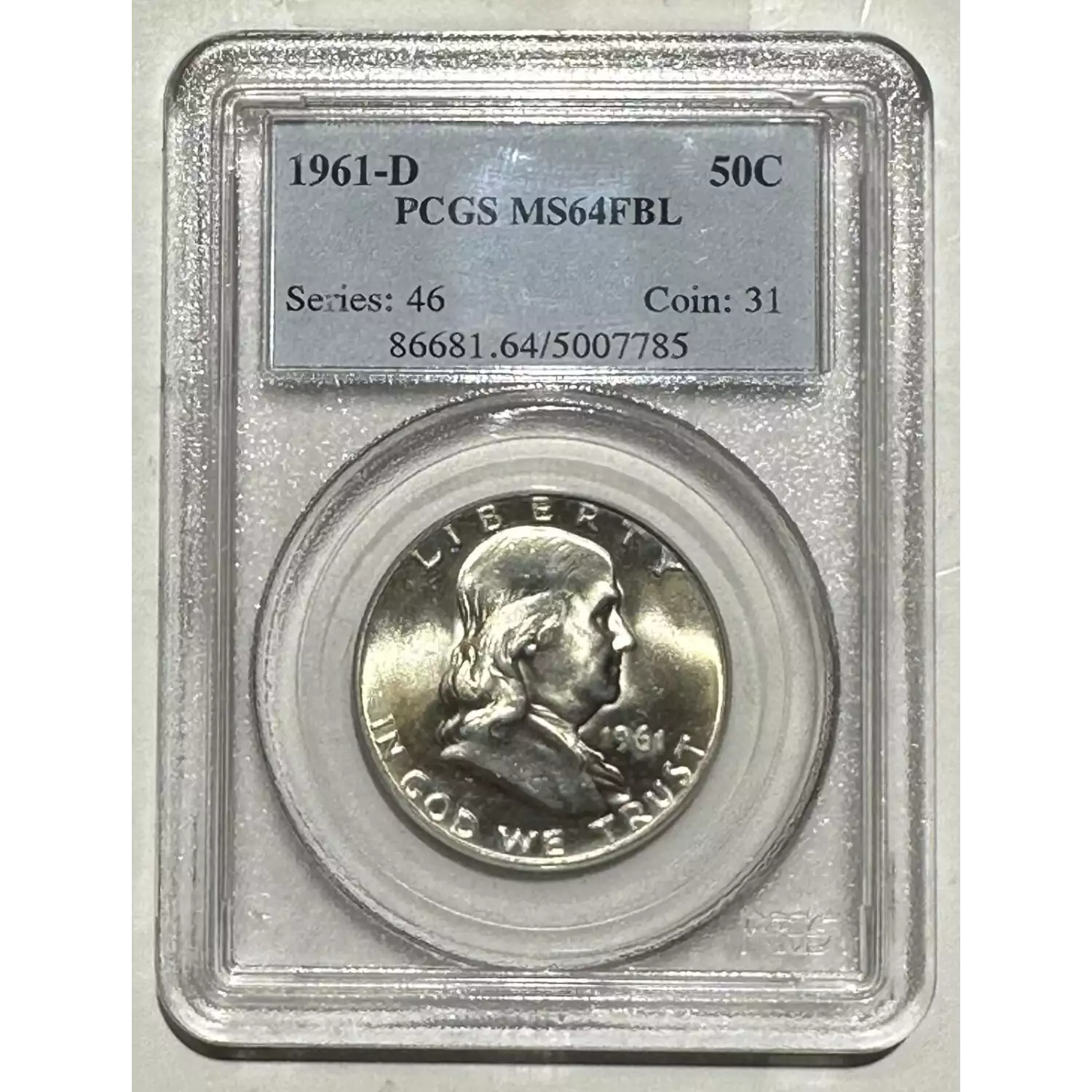 1961 D FBL PCGS MS 64 Bob Paul Rare Coins