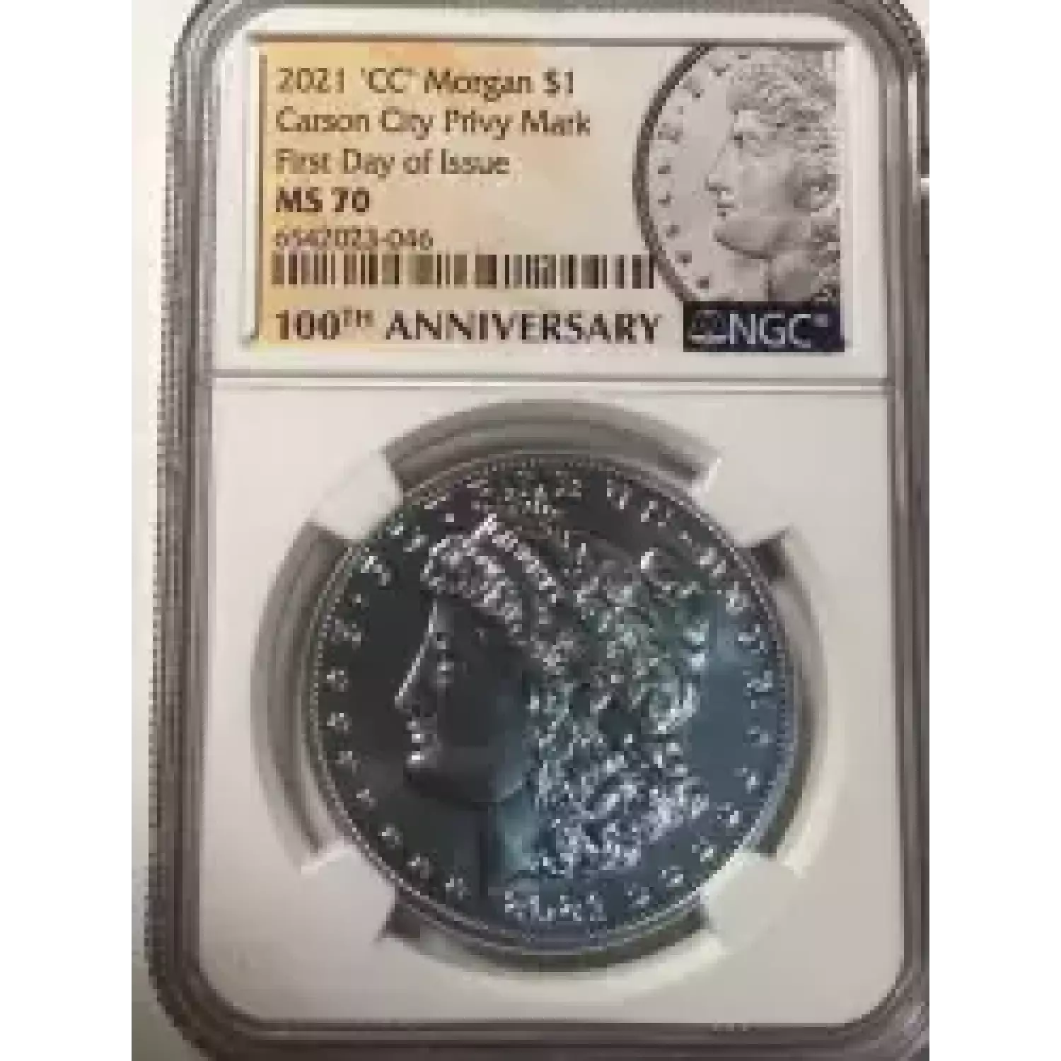 2021 NGC MS 70 CC Carson City Privy Mark First Day Of Issue Morgan