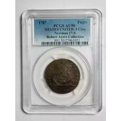 1787 Fugio 1C States United, 4 Cinq, BN