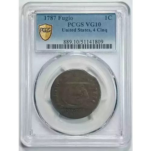 1787 Fugio 1C United States, 4 Cinq, BN (2)