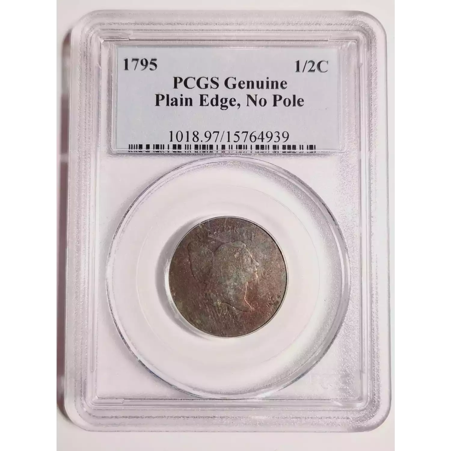 1795 Liberty Cap Half Cents, Head Facing Right PCGS Genuine - PLAIN ...