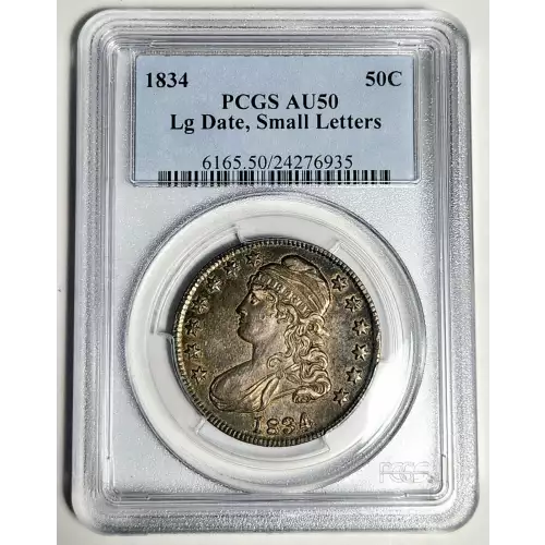 1834 50C Large Date, Small Letters