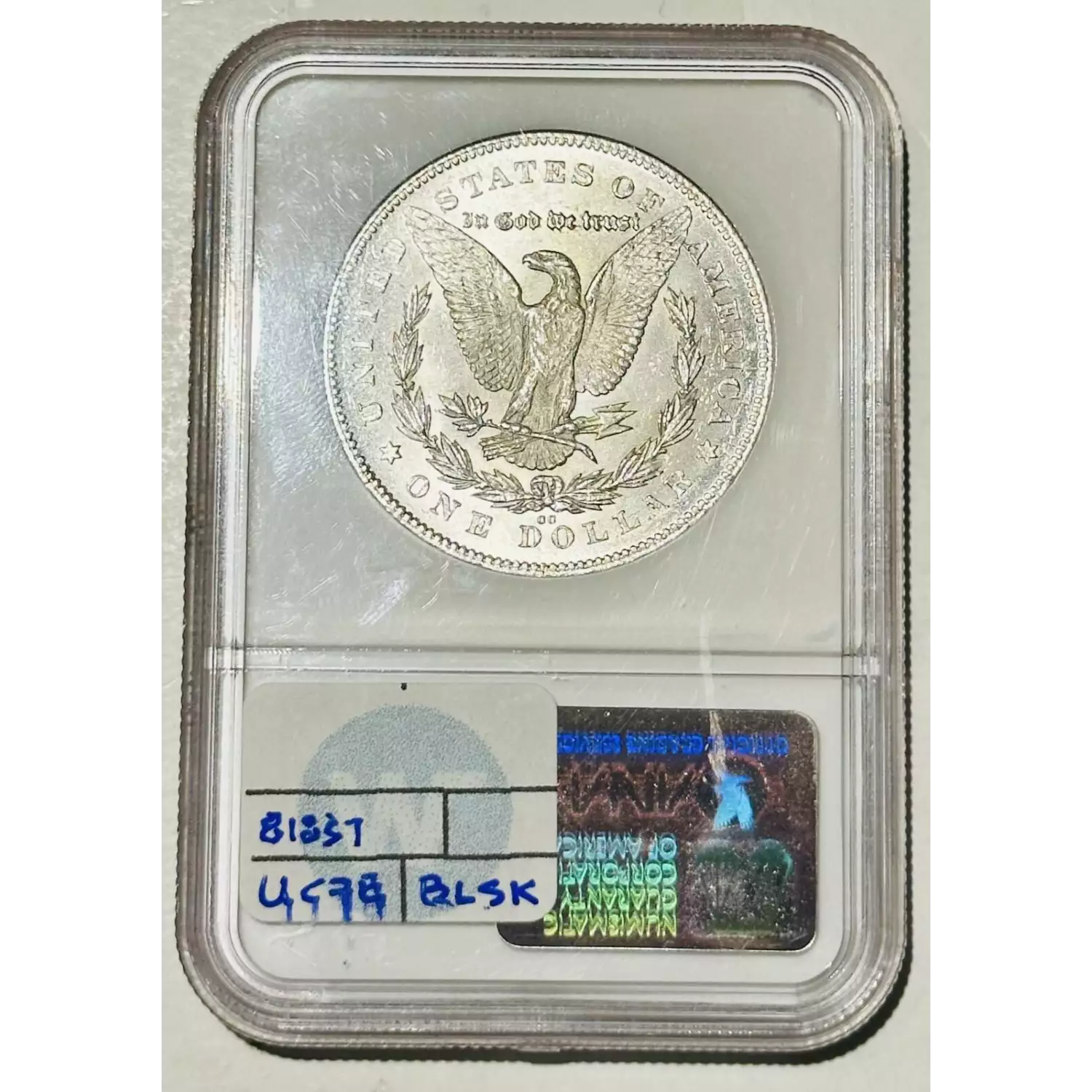 1880-CC Morgan Silver Dollar NGC MS-62 CC VAM-7 REV OF 78 Sight White ...