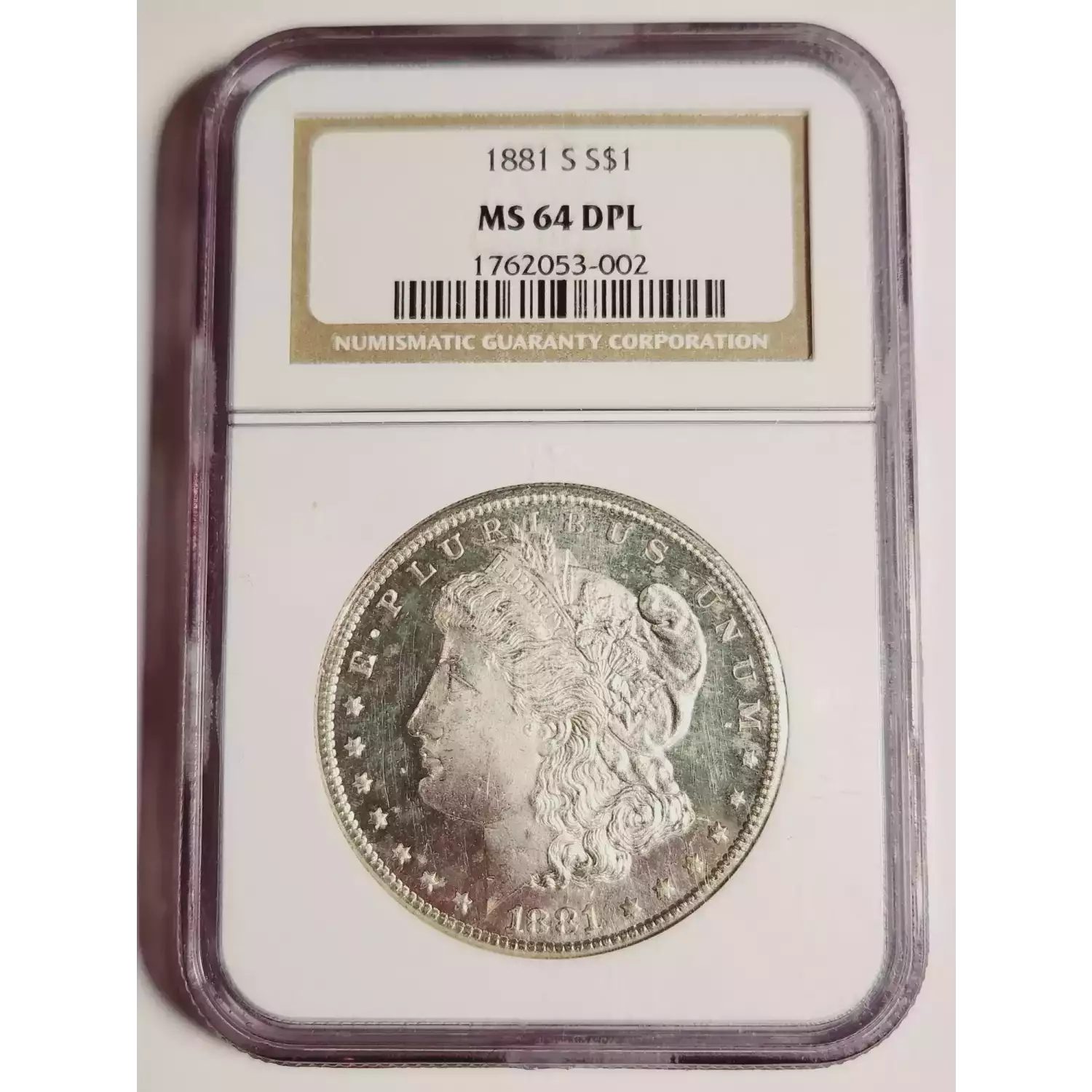 1881-S Morgan Silver Dollar NGC MS-64 DPL - Bob Paul Rare Coins