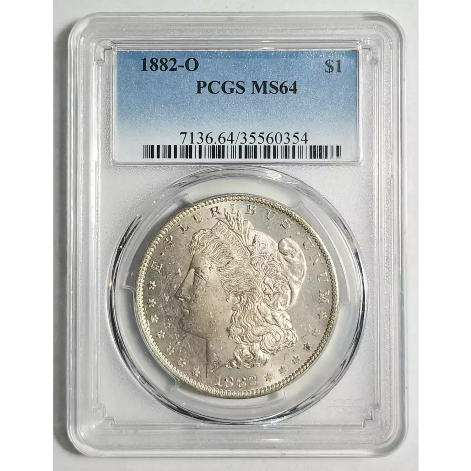 1882-O Morgan Silver Dollar PCGS MS-64 - OBV LOOKS PL - Bob Paul Rare Coins