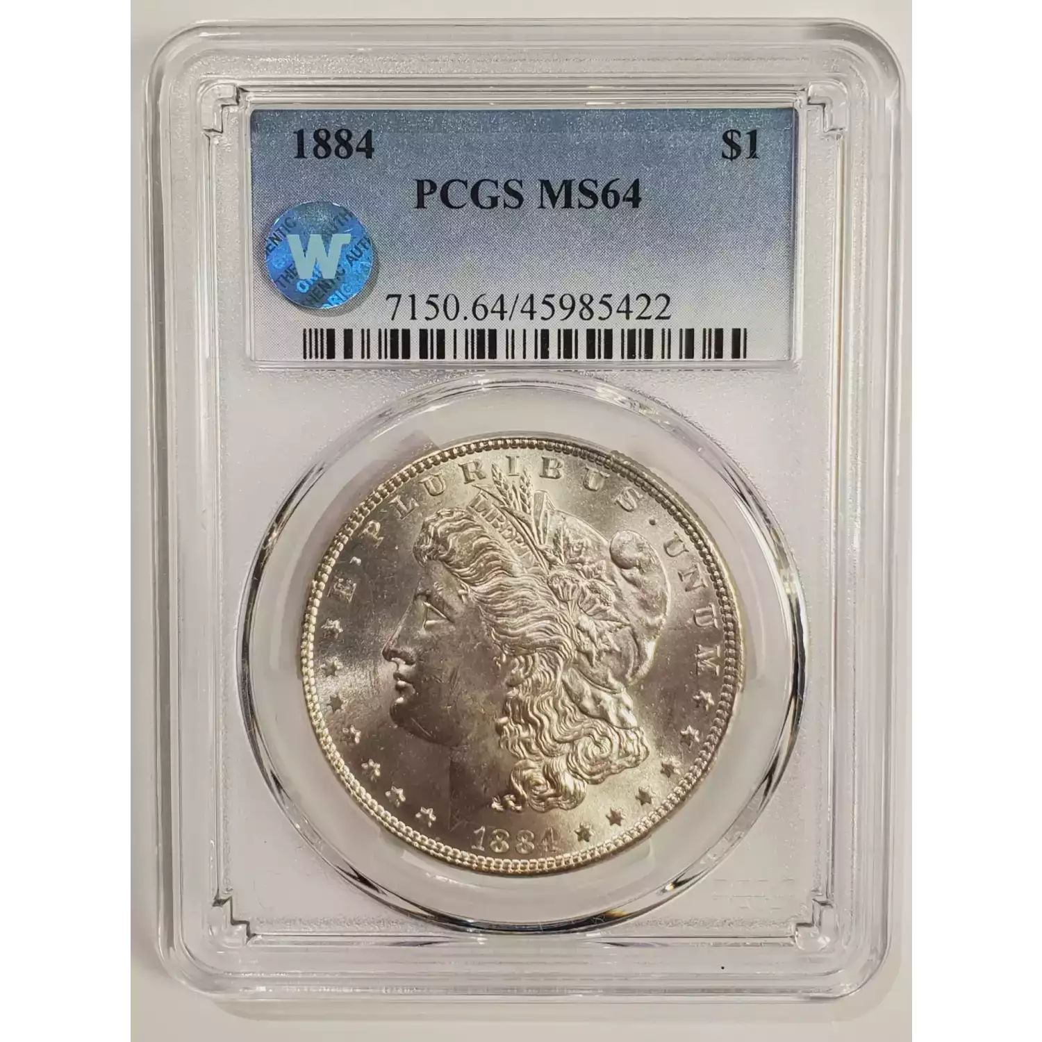 1884 Morgan Silver Dollar PCGS MS-64 Sight White - Bob Paul Rare Coins