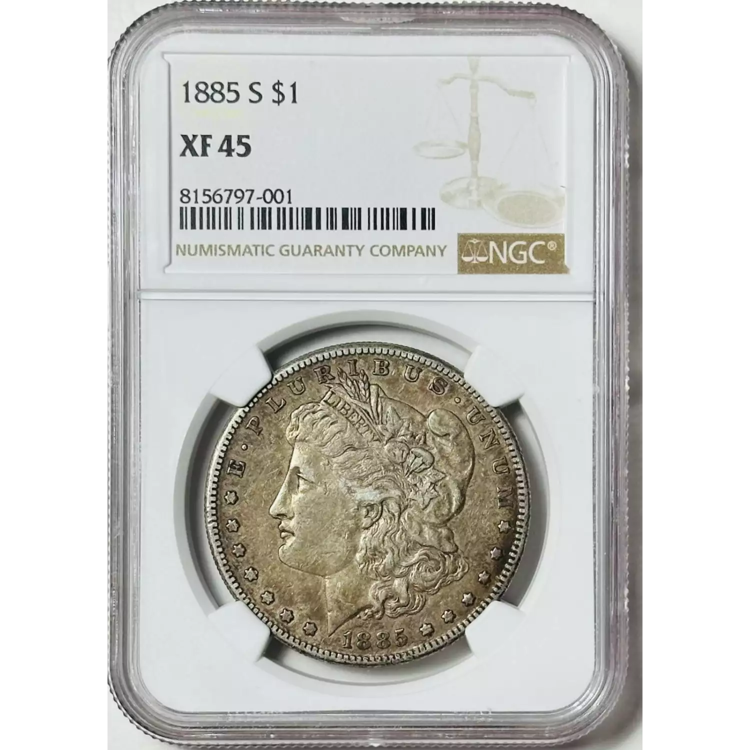 1885-S Morgan Silver Dollar NGC XF-45 - Bob Paul Rare Coins