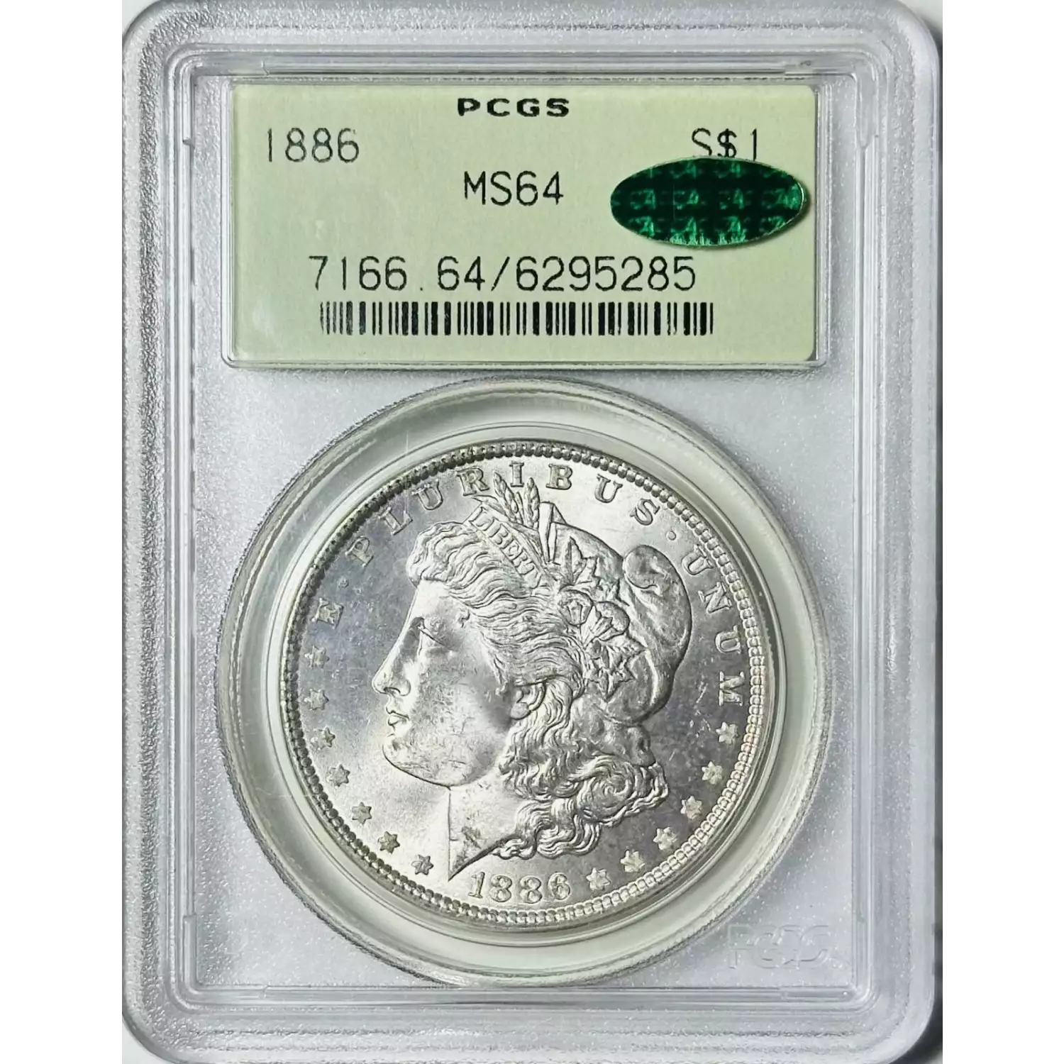 1886 Morgan Silver Dollar PCGS MS-64 CAC - Bob Paul Rare Coins