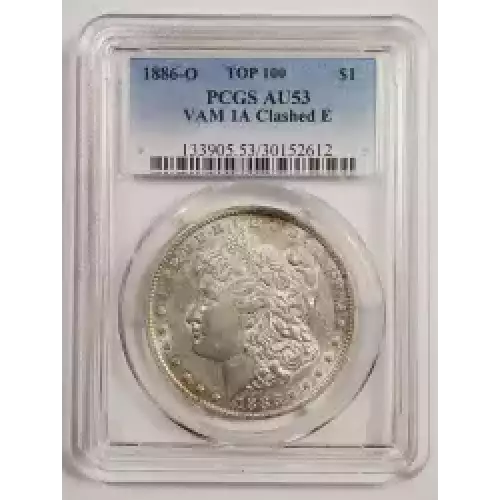 1886-O $1 VAM 1A Clashed E