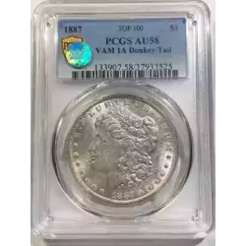 1887 $1 VAM 1A Donkey Tail