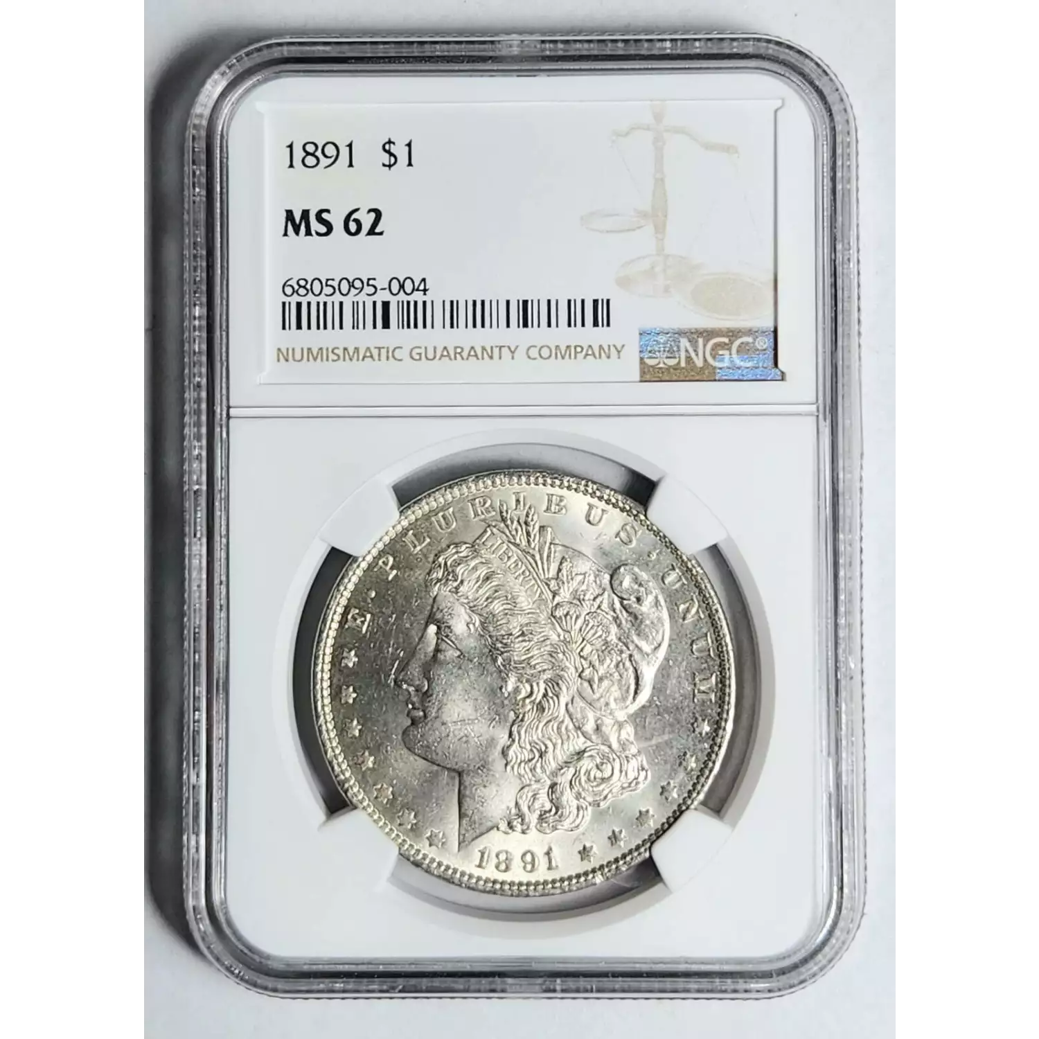 1891 Morgan Silver Dollar NGC MS-62 - Bob Paul Rare Coins