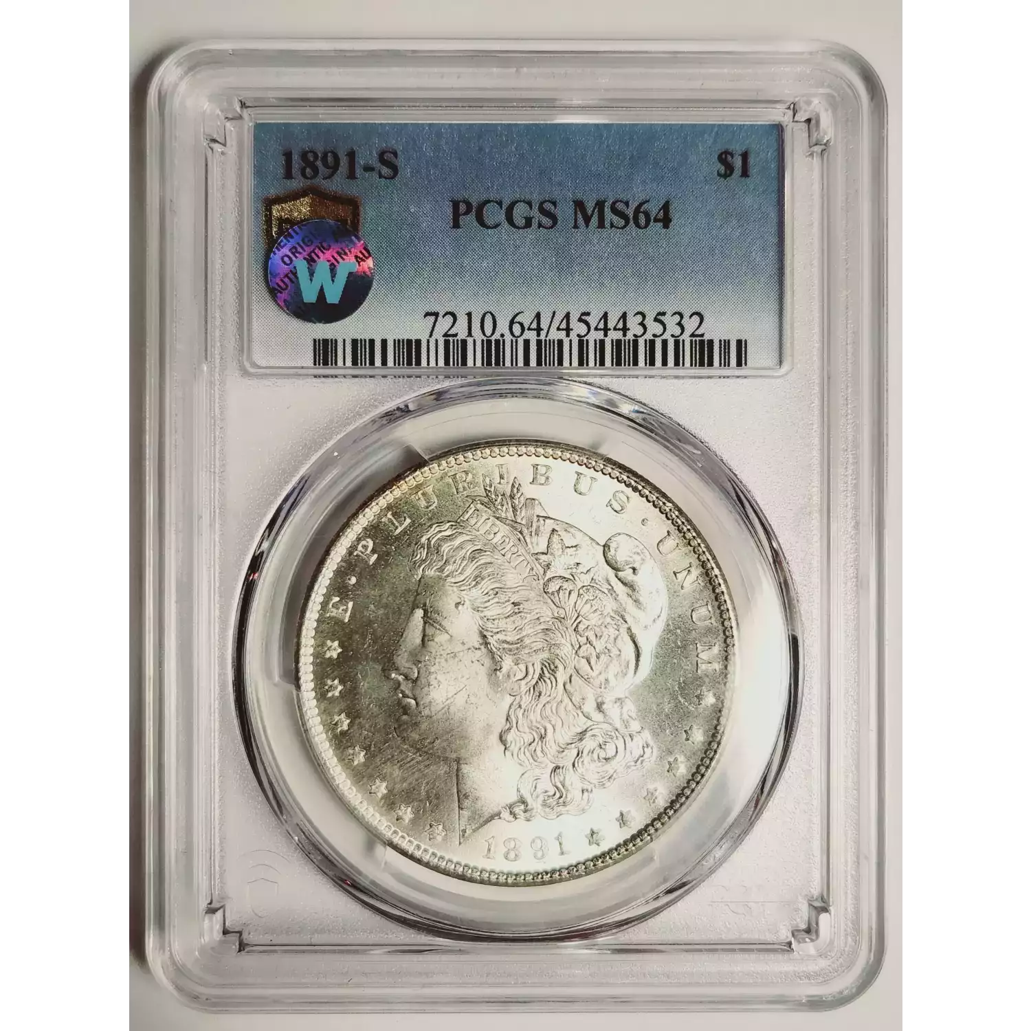 1891-S PCGS MS-64 Morgan Silver Dollar Sight White - Bob Paul Rare Coins