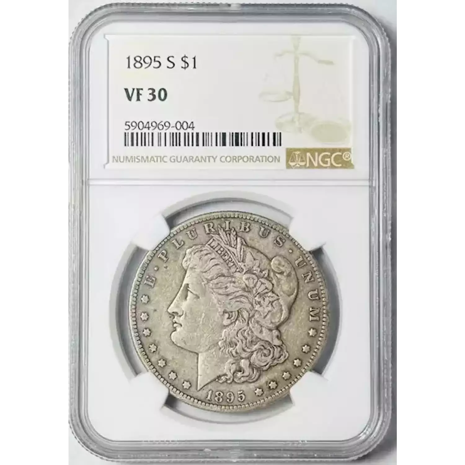 1895-S Morgan Silver Dollar NGC VF-30 - Bob Paul Rare Coins