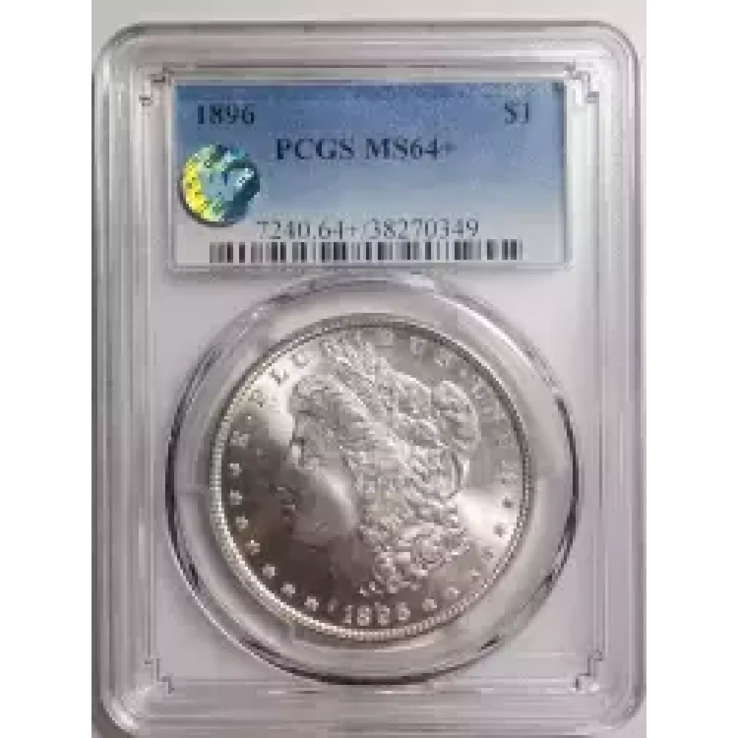 1896 Morgan Silver Dollar PCGS MS-64+ Sight White - Bob Paul Rare Coins