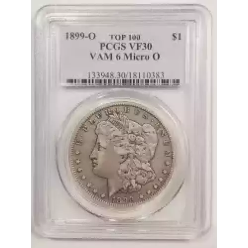 1899-O $1 VAM 6 Micro O TOP 100