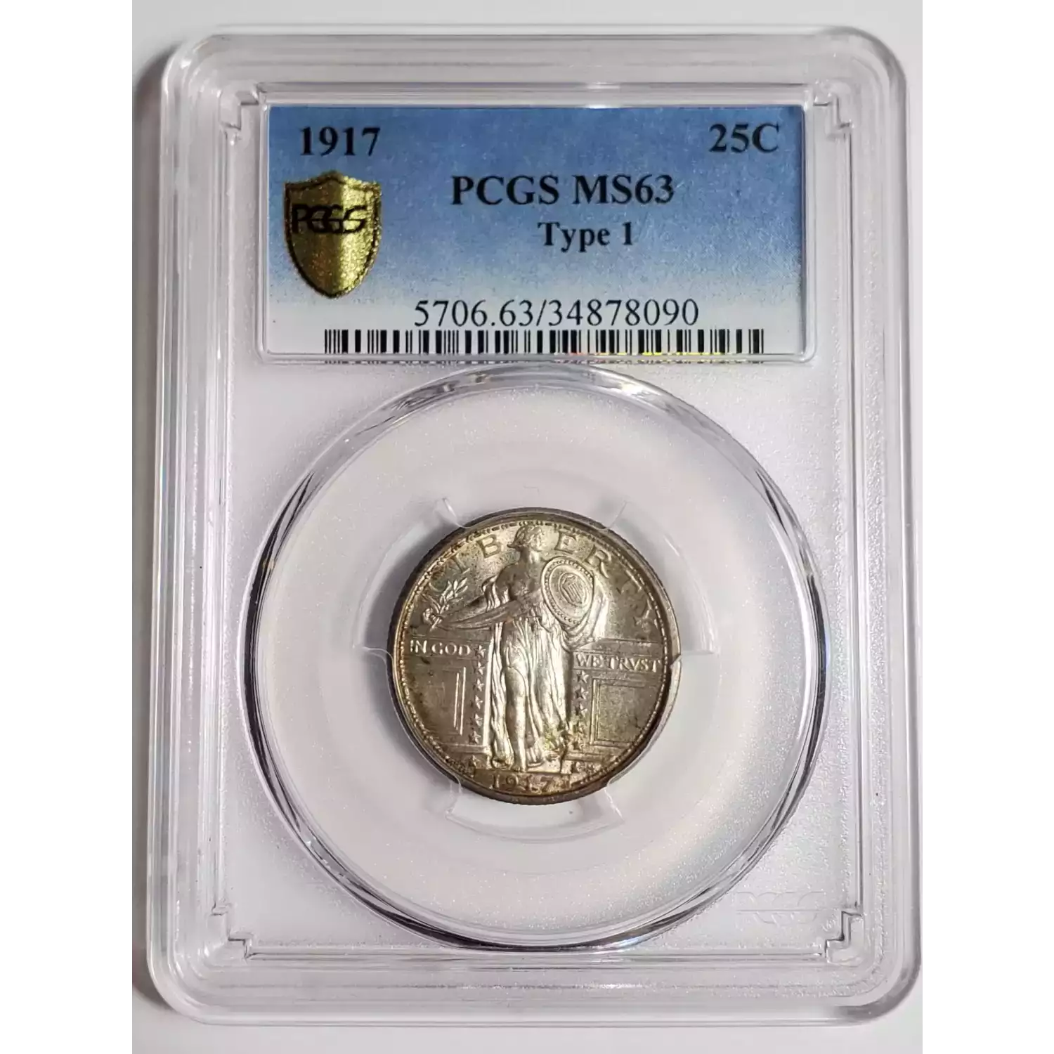 1917 Standing Liberty Quarter PCGS MS-63 Type 1 - Bob Paul Rare Coins