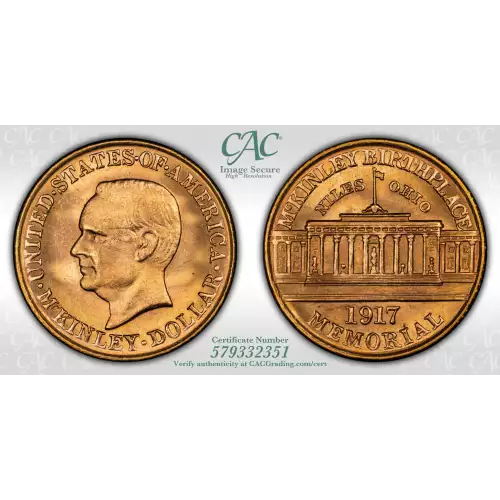 1917 McKinley Memorial G$1 (4)