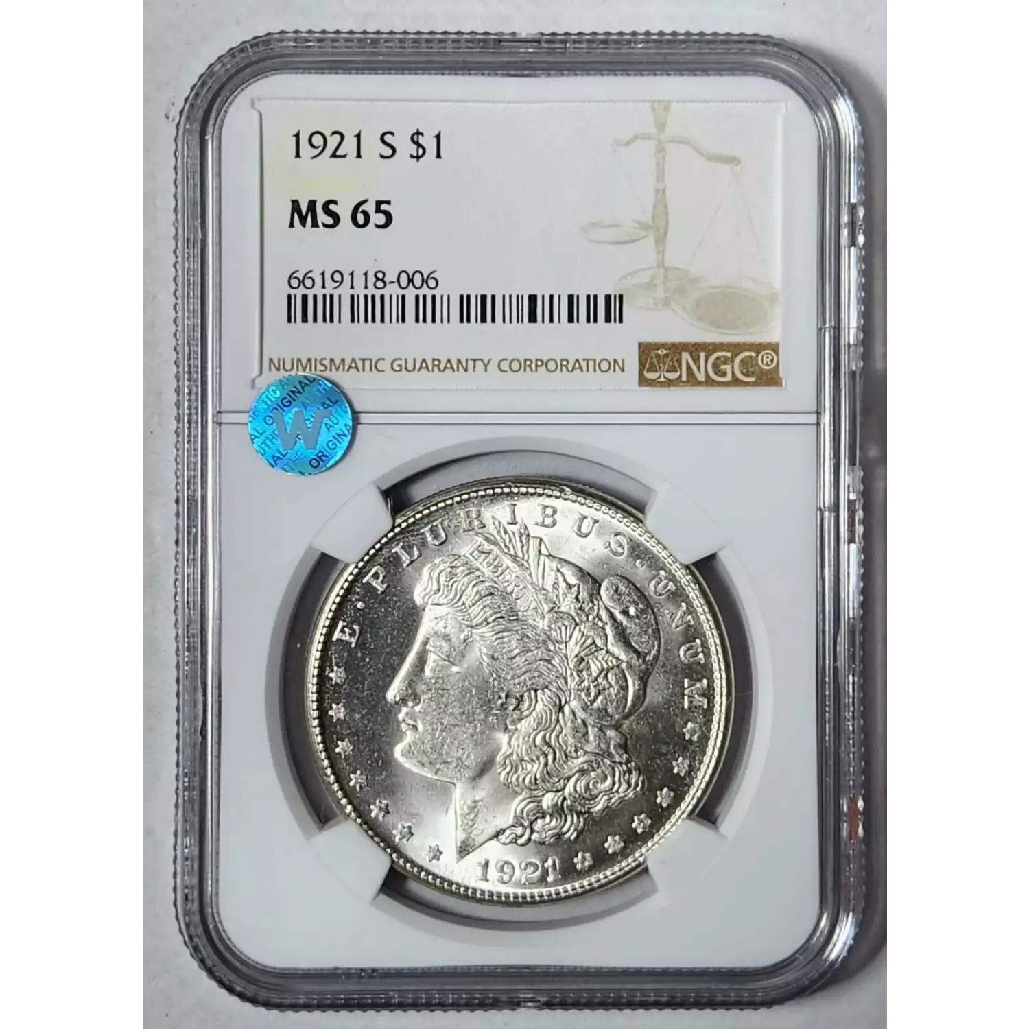 1921-S NGC MS-65 - Bob Paul Rare Coins