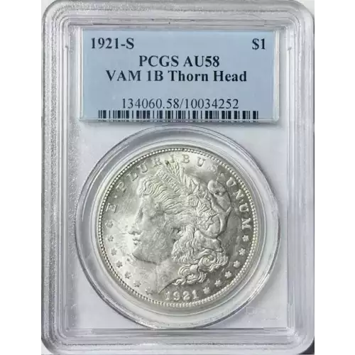 1921-S $1 VAM 1B Thorn Head