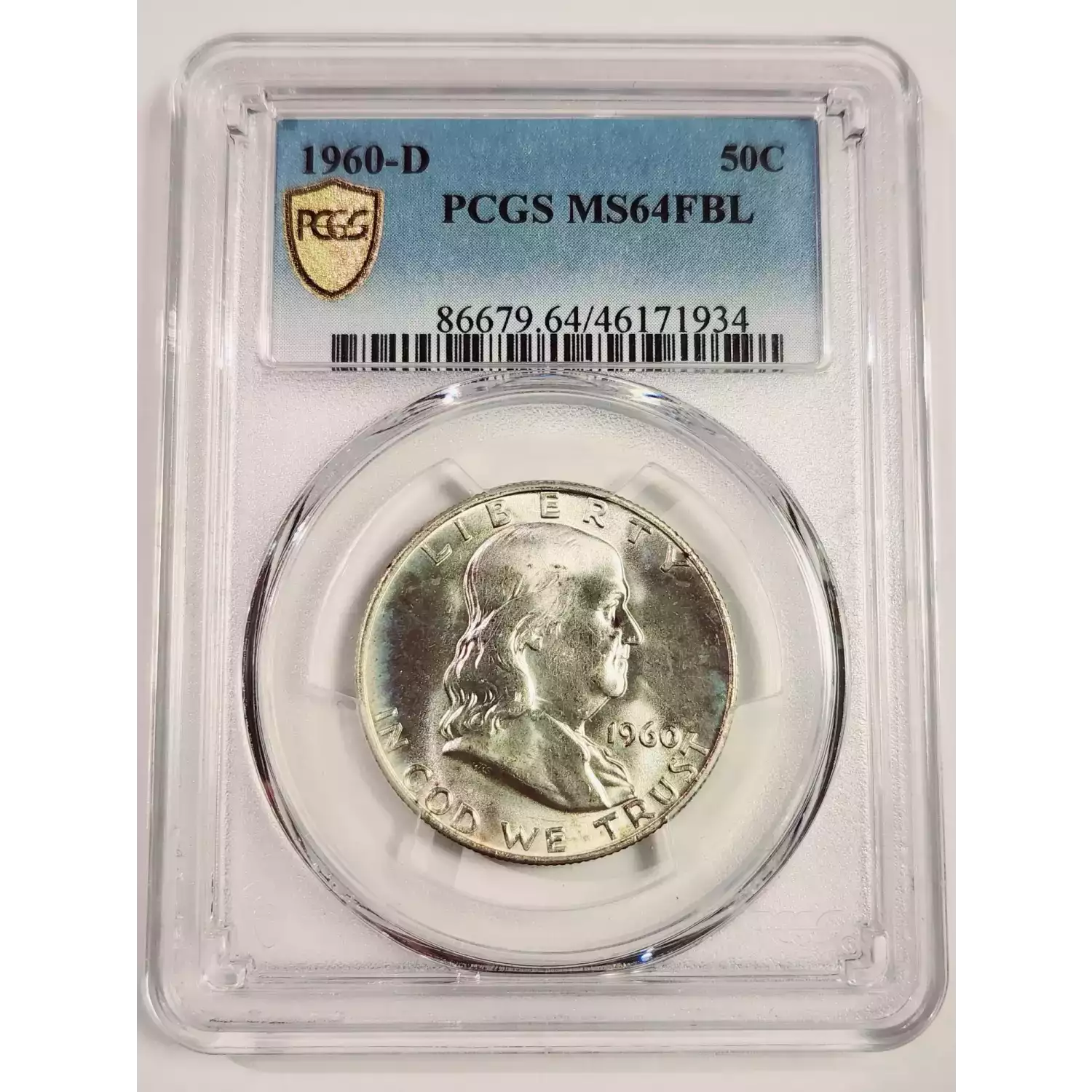 1960-D PCGS MS-64 FBL Franklin Half Dollar - Bob Paul Rare Coins