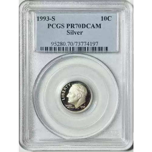 1993-S 10C Silver, DCAM