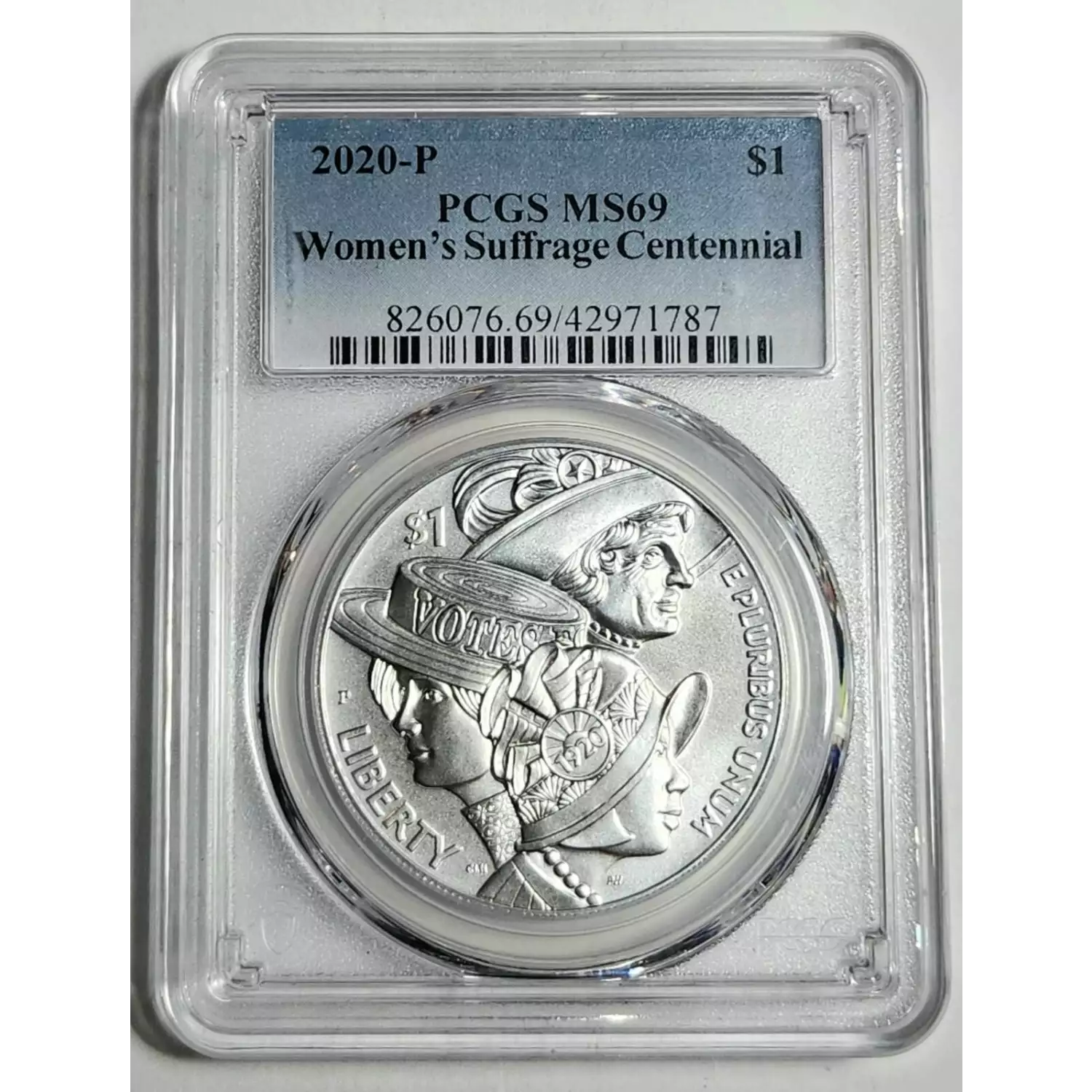 2020 Modern Commemorative Mark Twain Pcgs Ms 69 Women’s Suffrage Centennial Bob Paul Rare Coins