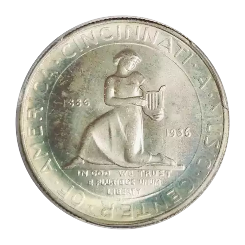 Classic Commemorative Silver--- Cincinnati Music Center 1936 -Silver- 0.5 Dollar