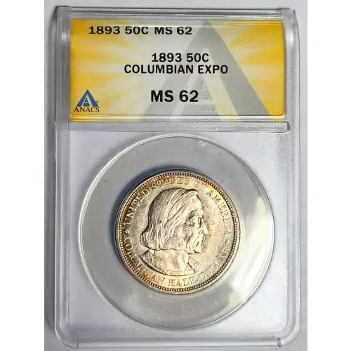 Classic Commemorative Silver--- World's Columbian Exposition Half Dollar 1892 - 1893 -Silver- 0.5 Dollar