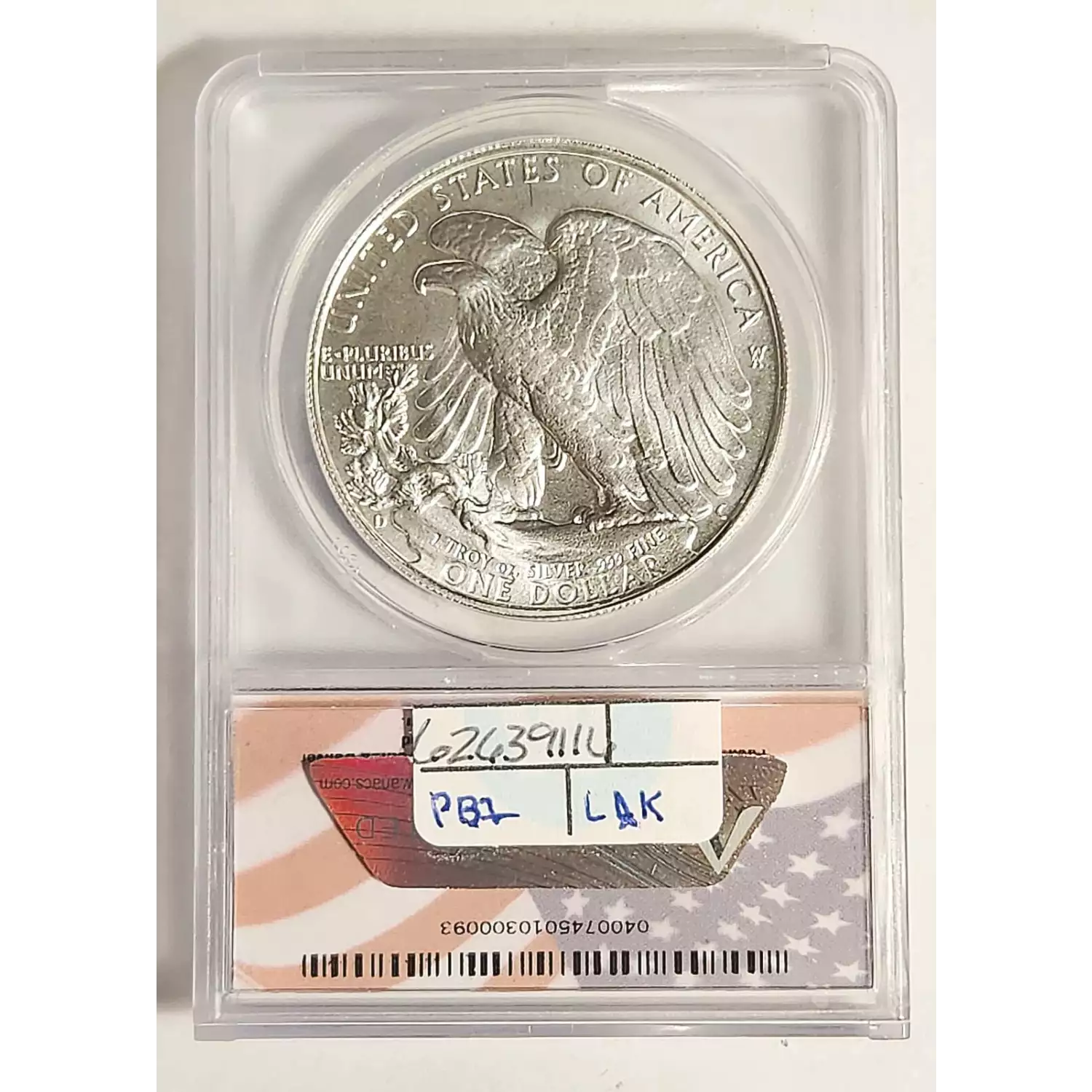 2019-D Silver Eagles ANACS MS-68 MISALIGNED OBV DIE - OVERSTRUCK ...